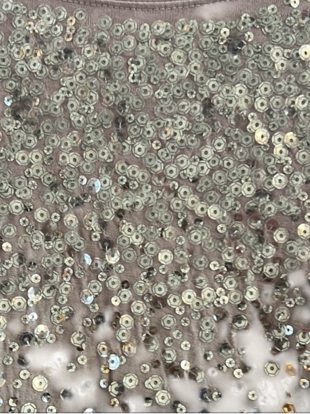 INC International Concepts Grey Ombre Sequin Shimmer Short Sleeve Top
Size XL - Picture 5 of 10